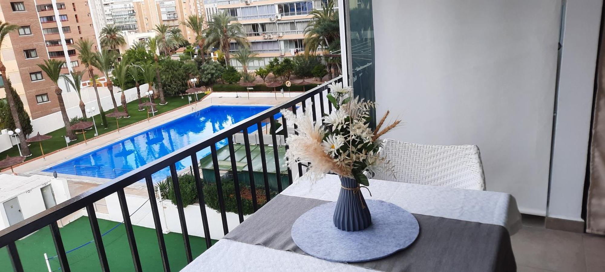 Happy Loix Wifi Aa Garage Pool Leilighet Benidorm Eksteriør bilde